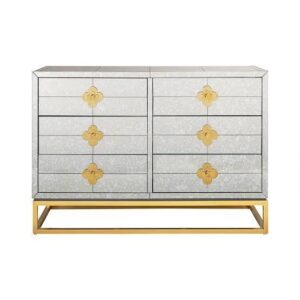 Delphi Antique Mirror Brass Drawer Chest - Avant Garde Furniture - Designer Furniture Store & Luxury Home Decor