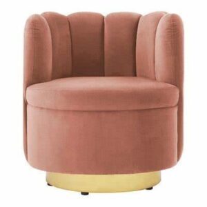 Demure Arrow Dusty Rose Velvet Chair - Avant Garde Furniture - Designer Furniture Store & Luxury Home Decor