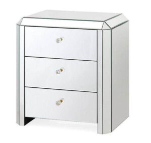 Designer Mirror Bedside Table - Avant Garde Furniture - Designer Furniture Store & Luxury Home Decor