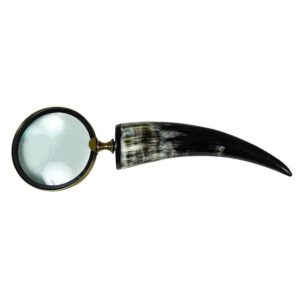 Dexter Brass & horn Magnifying Glass 33cm - Avant Garde Furniture - Designer Furniture Store & Luxury Home Decor
