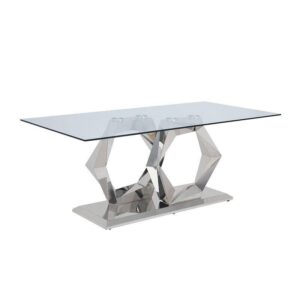 Diamond Chrome Dining Table 200cm - Avant Garde Furniture - Designer Furniture Store & Luxury Home Decor