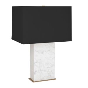Dominique White Marble Table Lamp - Black Shade - Avant Garde Furniture - Designer Furniture Store & Luxury Home Decor