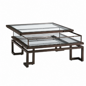 Halston Bronze Glass Display Coffee Table