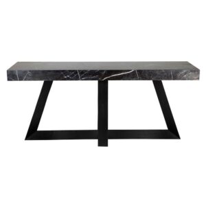 Ebony Black Marble Console Table 180cm - Avant Garde Furniture - Designer Furniture Store & Luxury Home Decor