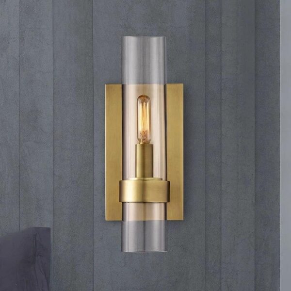 Picture of Edison Bronze Glass Wall Light - Avant Garde Furniture