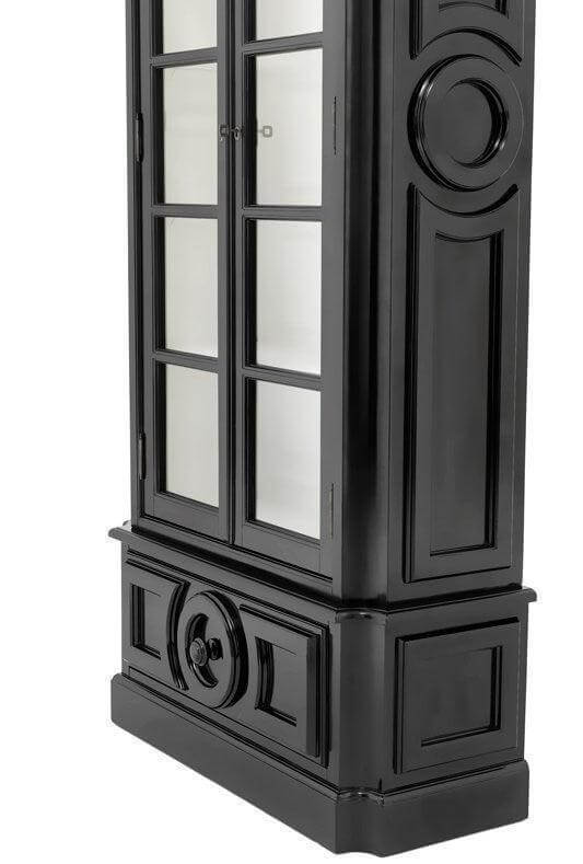 Elegancia White Etagere Glass Door Cabinet - Avant Garde Furniture - Designer Furniture Store & Luxury Home Decor