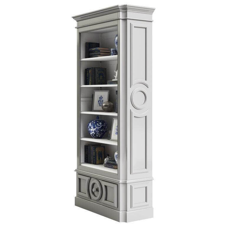 Elegancia White Etagere Shelf Cabinet - Avant Garde Furniture - Designer Furniture Store & Luxury Home Decor