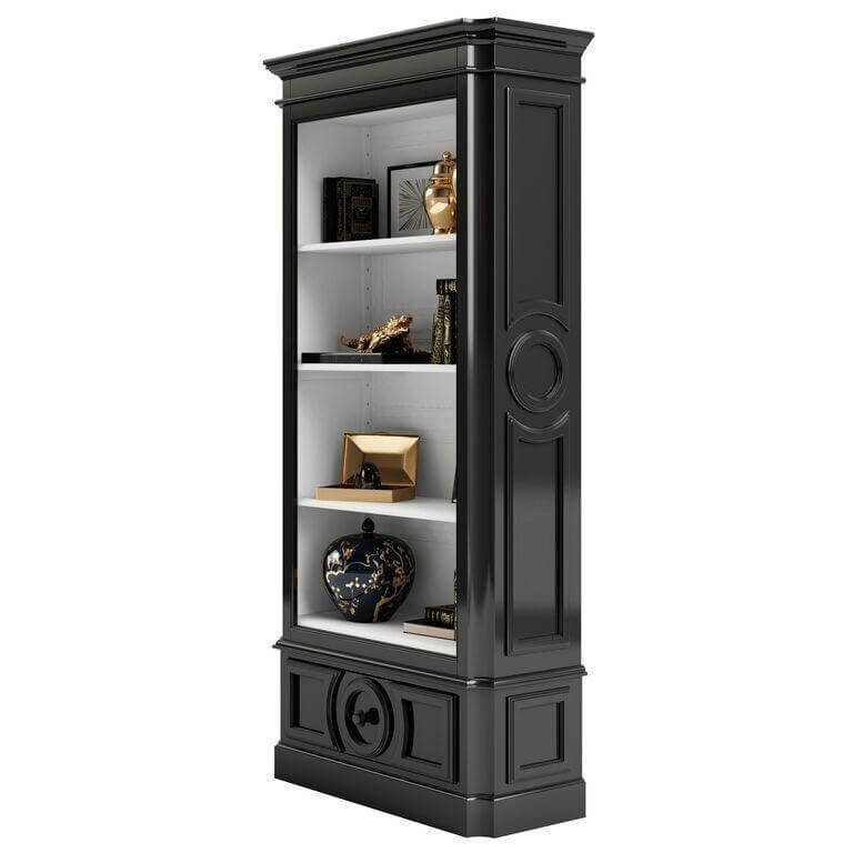 Elegancia White Etagere Shelf Cabinet - Avant Garde Furniture - Designer Furniture Store & Luxury Home Decor