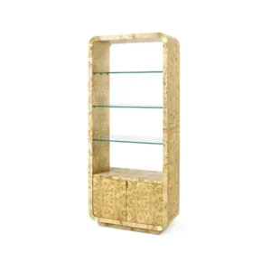 Emilio Natural Burl Etagere - Avant Garde Furniture - Designer Furniture Store & Luxury Home Decor