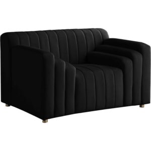 Empire Black Velvet Sofa Armchair - Avant Garde Furniture - Designer Furniture Store & Luxury Home Decor