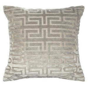 Empire Beige Embossed Velvet Cushion 50cm - Avant Garde Furniture - Designer Furniture Store & Luxury Home Decor