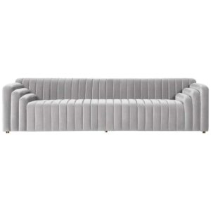 Empire Light Grey Velvet Sofa 274cm - Avant Garde Furniture - Designer Furniture Store & Luxury Home Decor