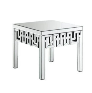 Eros Greek Key Mirror Sidetable - Avant Garde Furniture - Designer Furniture Store & Luxury Home Decor
