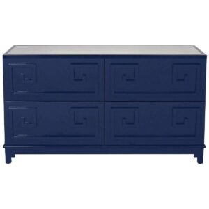 Eros Pagoda Navy Lacquer Dressing Cabinet - Avant Garde Furniture - Designer Furniture Store & Luxury Home Decor