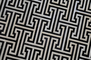 Eros Ripcord Black White Cowhide Rug / Per Sq Metre - Avant Garde Furniture - Designer Furniture Store & Luxury Home Decor
