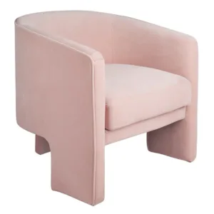 Kylie Occasional Chair - Blush Velvet - Avant Garde Furniture - Designer Furniture Store & Luxury Home Decor