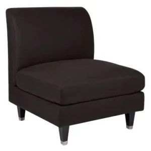 Taylor Black Linen Slipper Chair - Avant Garde Furniture - Designer Furniture Store & Luxury Home Decor