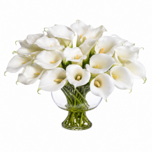 Atelier Cala Lily Arrangement in Glass Urn