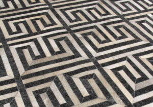 Finnegan Grey Beige Brazilian Cowhide Rug / Per Sq Metre - Avant Garde Furniture - Designer Furniture Store & Luxury Home Decor