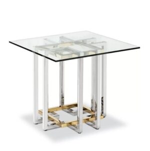 Firenze Gold Chrome Side table - Avant Garde Furniture - Designer Furniture Store & Luxury Home Decor