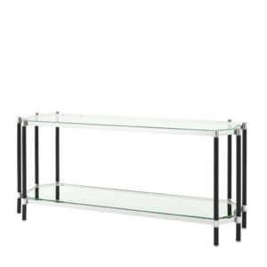 Florence Chrome Black Console Table - Avant Garde Furniture - Designer Furniture Store & Luxury Home Decor