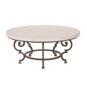 Florentine Antique Iron Marble Coffee Table - Avant Garde Furniture - Designer Furniture Store & Luxury Home Decor