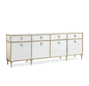 Fontainebleau Mirror Gold Iron Buffet Cabinet - Avant Garde Furniture - Designer Furniture Store & Luxury Home Decor