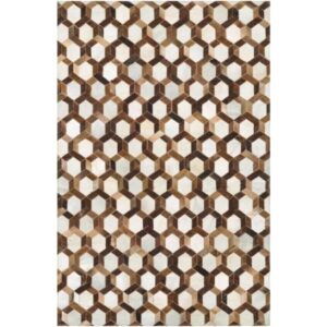 Gatsby Brown White Cowhide Rug 6 x 9 - Avant Garde Furniture - Designer Furniture Store & Luxury Home Decor