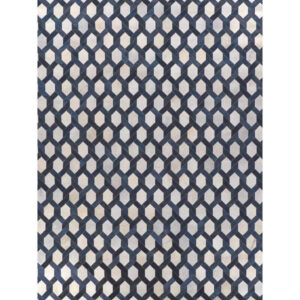Gatsby Navy White Cowhide Rug 8 x 10 - Avant Garde Furniture - Designer Furniture Store & Luxury Home Decor