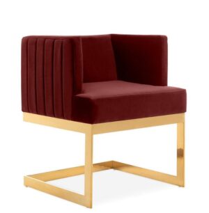 Gianna Navy Velvet Gold Chair - Avant Garde Furniture - Designer Furniture Store & Luxury Home Decor