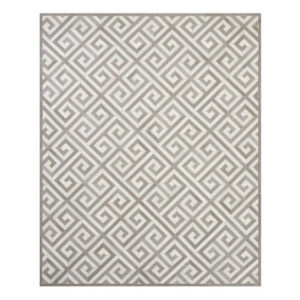 Gianni Dove Grey Greek Key Hide Rug 8 x 10 - Avant Garde Furniture - Designer Furniture Store & Luxury Home Decor