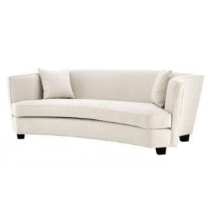 Giulietta Ecru Velvet Sofa 226cm - Avant Garde Furniture - Designer Furniture Store & Luxury Home Decor