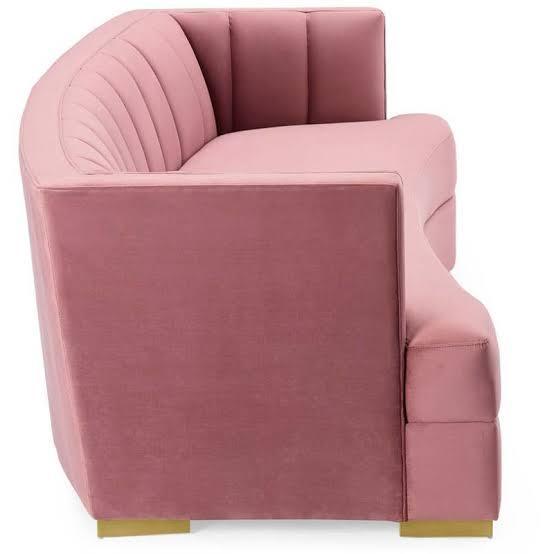 Giulio Rose Blush Velvet Sofa - Avant Garde Furniture - Designer Furniture Store & Luxury Home Decor