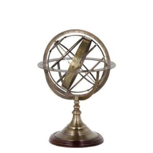 Globetrotter Antique Brass Small Globe - Avant Garde Furniture - Designer Furniture Store & Luxury Home Decor