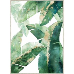 Golden Banana Leaf II Framed Oil Painting Canvas - Avant Garde Furniture - Designer Furniture Store & Luxury Home Decor