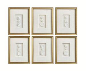 Grand Tour Intaglios White Gold Framed Set - Avant Garde Furniture - Designer Furniture Store & Luxury Home Decor