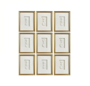 Grand Tour Intaglios White Gold Framed Set - Avant Garde Furniture - Designer Furniture Store & Luxury Home Decor