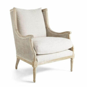 Hampton Natural Oak Rattan Wing Chair - Avant Garde Furniture - Designer Furniture Store & Luxury Home Decor