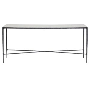 Harlow White Marble Black Iron Console 180cm - Avant Garde Furniture - Designer Furniture Store & Luxury Home Decor