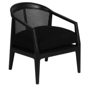 Havana Black Linen Black Oak Dining Chair - Avant Garde Furniture - Designer Furniture Store & Luxury Home Decor