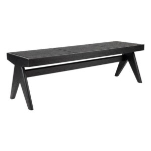 Havana Black Oak Rattan Bench - Avant Garde Furniture - Designer Furniture Store & Luxury Home Decor