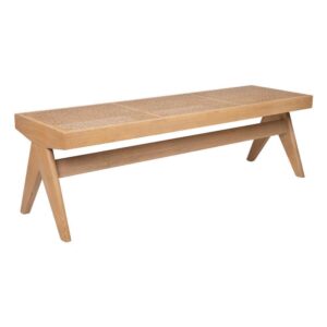 Havana Natural Oak Rattan Bench - Avant Garde Furniture - Designer Furniture Store & Luxury Home Decor