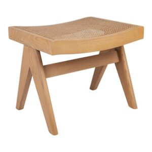 Havana Natural Oak Rattan Ottoman Stool - Avant Garde Furniture - Designer Furniture Store & Luxury Home Decor