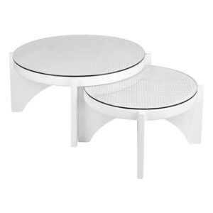 Havana White Ash Rattan Table Set - Avant Garde Furniture - Designer Furniture Store & Luxury Home Decor