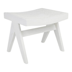 Havana White Oak Rattan Ottoman Stool - Avant Garde Furniture - Designer Furniture Store & Luxury Home Decor