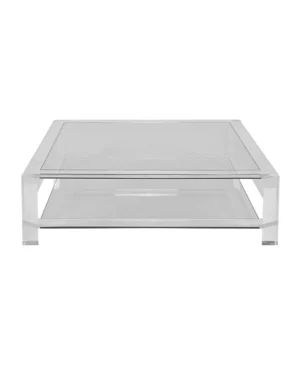 Interlude Lucite Square Coffee Table - Avant Garde Furniture - Designer Furniture Store & Luxury Home Decor