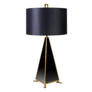 Hermes Black Lucite Brass Table Lamp - Avant Garde Furniture - Designer Furniture Store & Luxury Home Decor