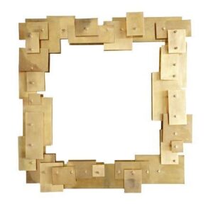 Hermes Brass Puzzle Square Mirror - Avant Garde Furniture - Designer Furniture Store & Luxury Home Decor