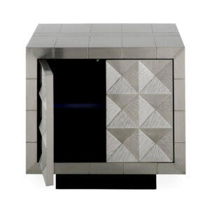 Hermes Nickel Cabinet - Avant Garde Furniture - Designer Furniture Store & Luxury Home Decor