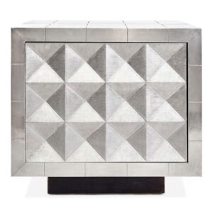 Hermes Silver Nickel Cabinet - Avant Garde Furniture - Designer Furniture Store & Luxury Home Decor